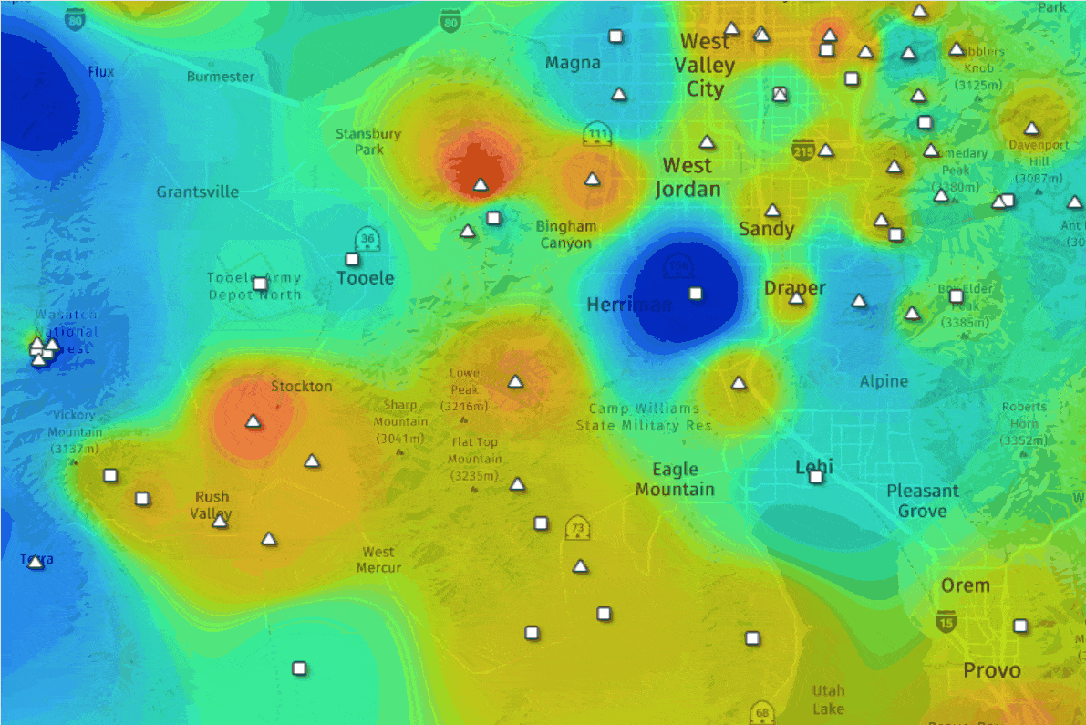 heatmap injection for grid capacity planning
